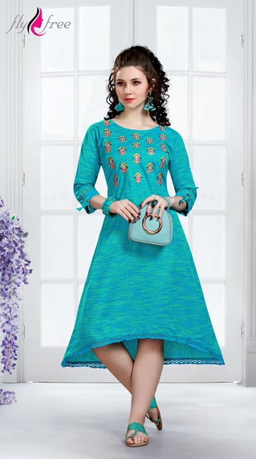Fly Free Present Patang Handloom Cotton Kurti Collection