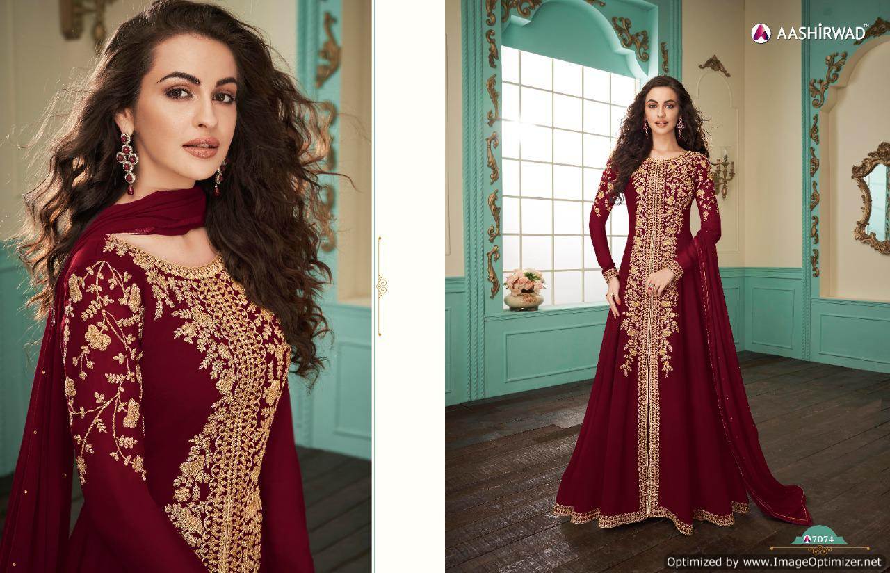 Aashirwad Present Almirah Vol 7 Salwar Suits Collection.
