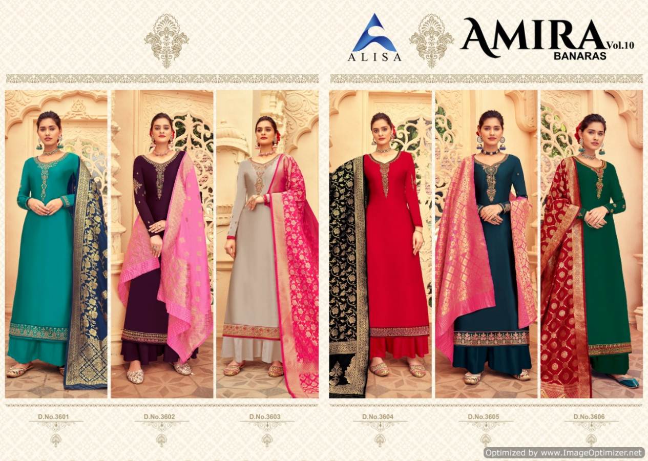 Alisa Present Amira Vol 10 Designer Salwar Suits