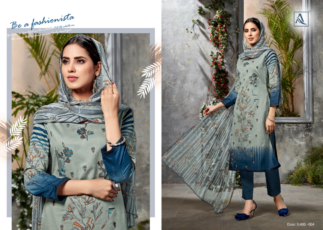 Alok Present Minaaz Dress Material Catalogue