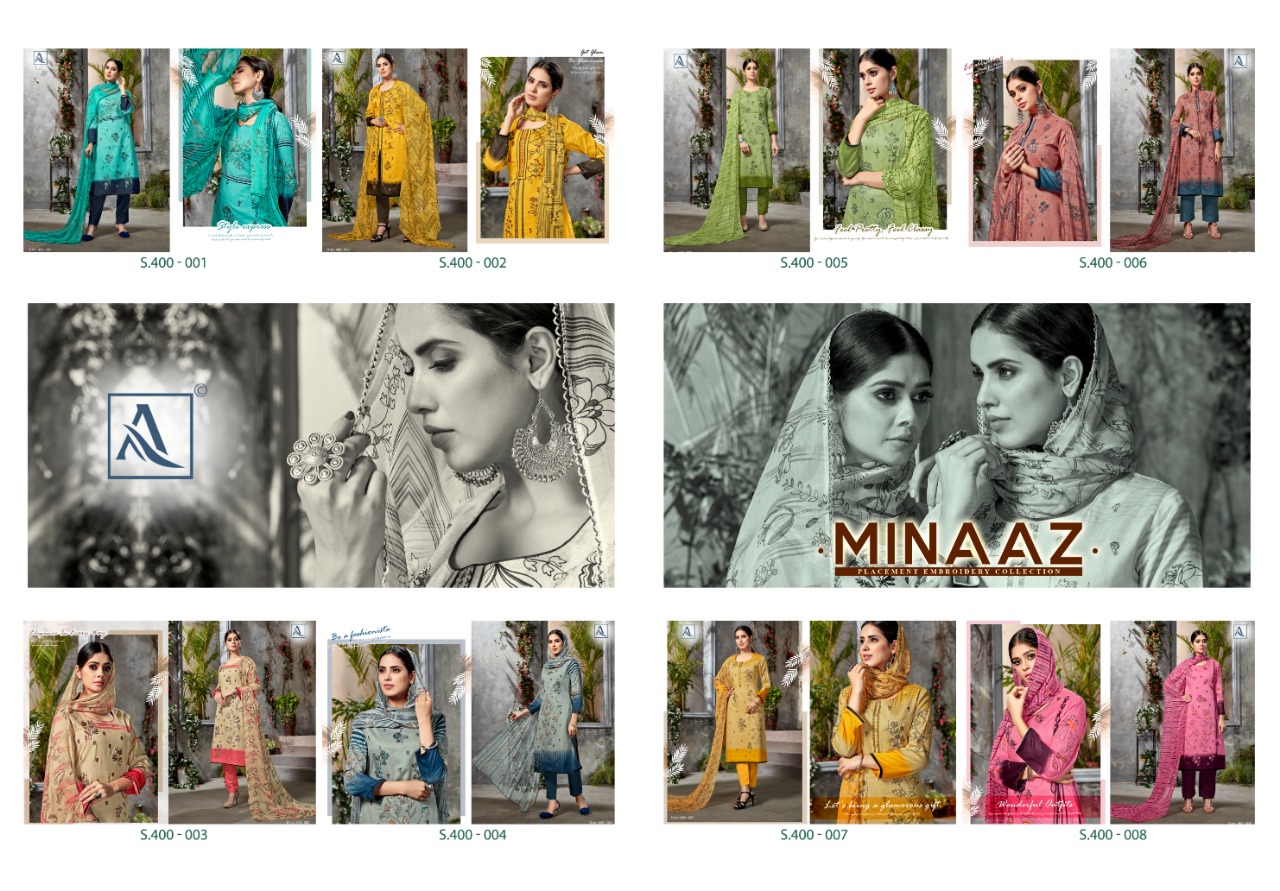 Alok Present Minaaz Dress Material Catalogue