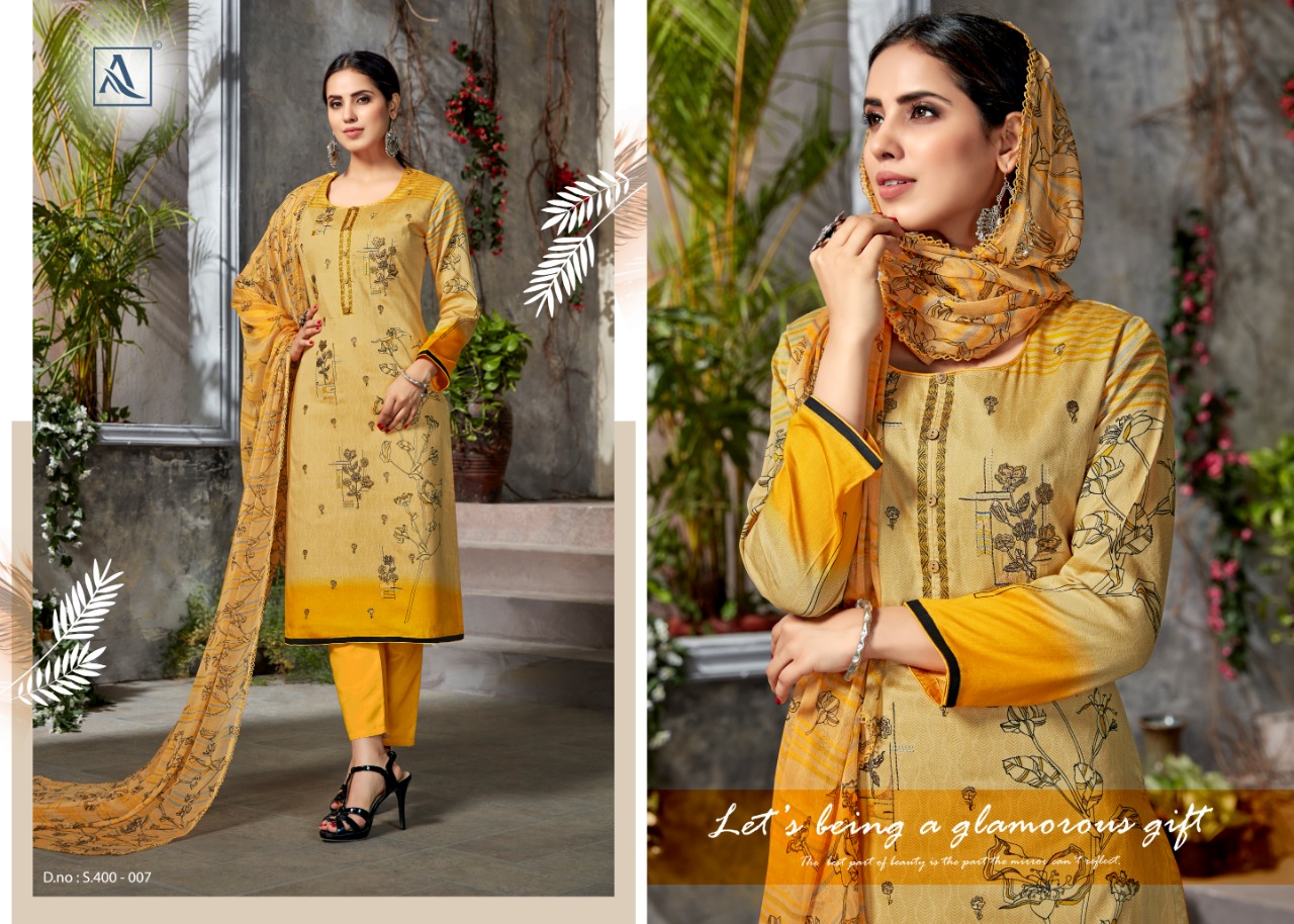 Alok Present Minaaz Dress Material Catalogue