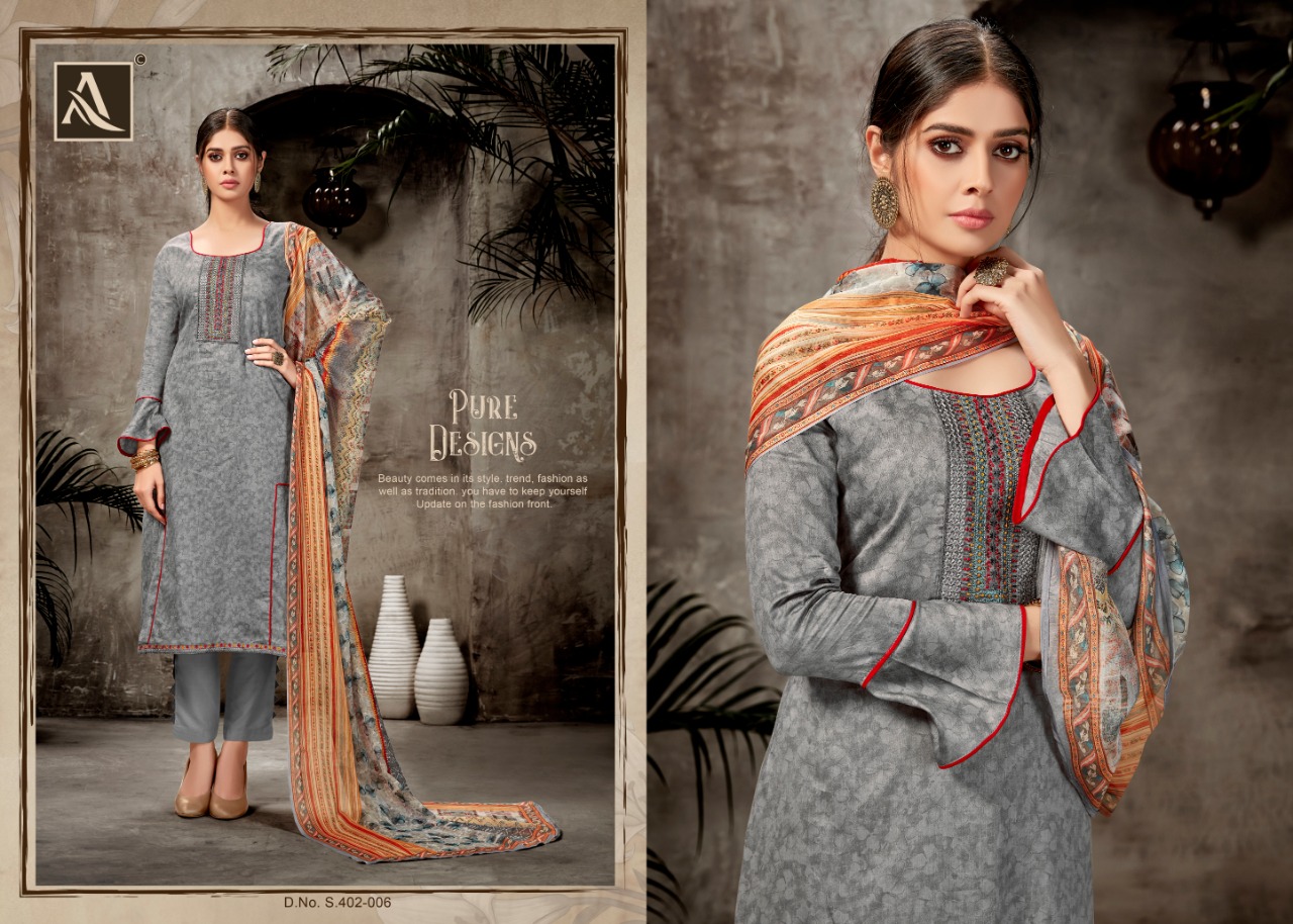 Alok Present Olivia Dress Material Collection.