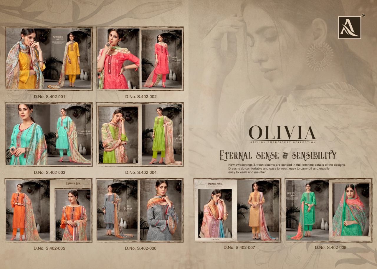 Alok Present Olivia Dress Material Collection.