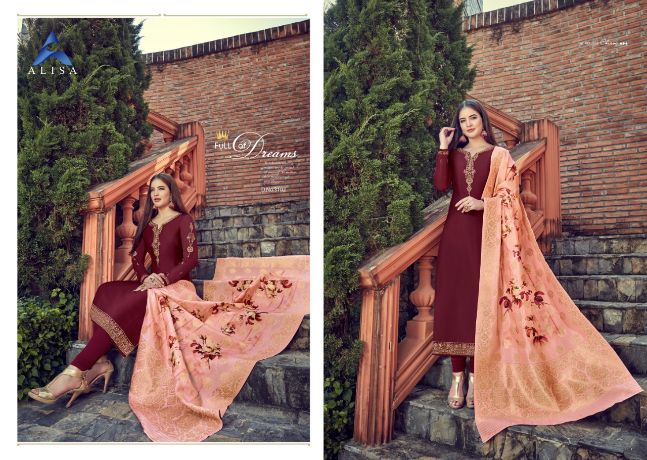 Alok Present Suhan Party Wear Catalogue