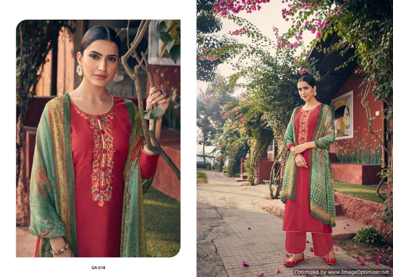 Angroop Present Emerald Designer Dress Material Collection.