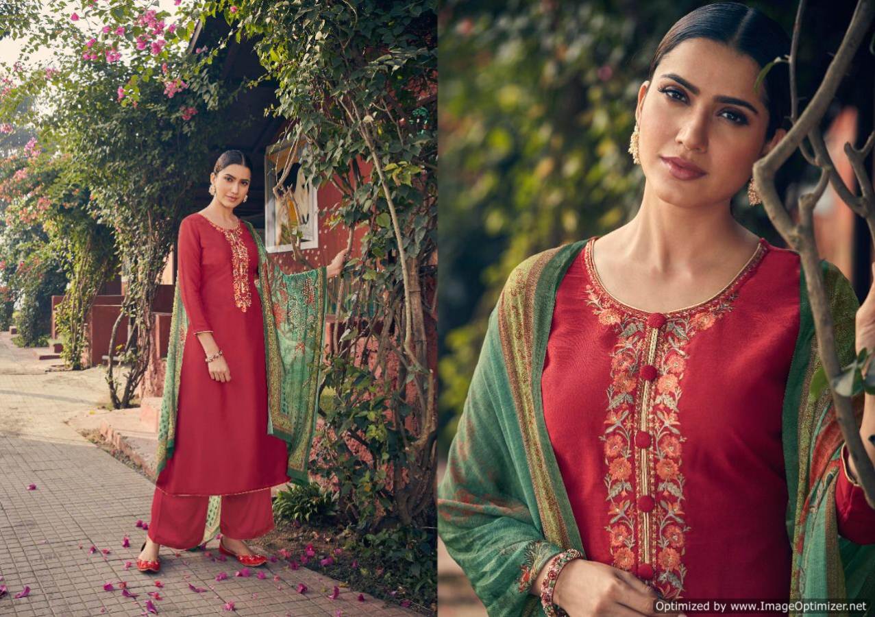 Angroop Present Emerald Designer Dress Material Collection.
