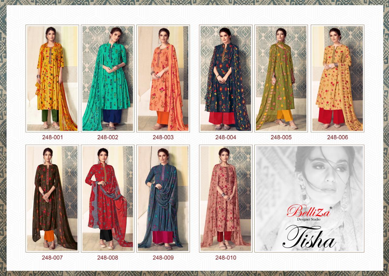 Belliza Present Tisha Dress Material Catalogue
