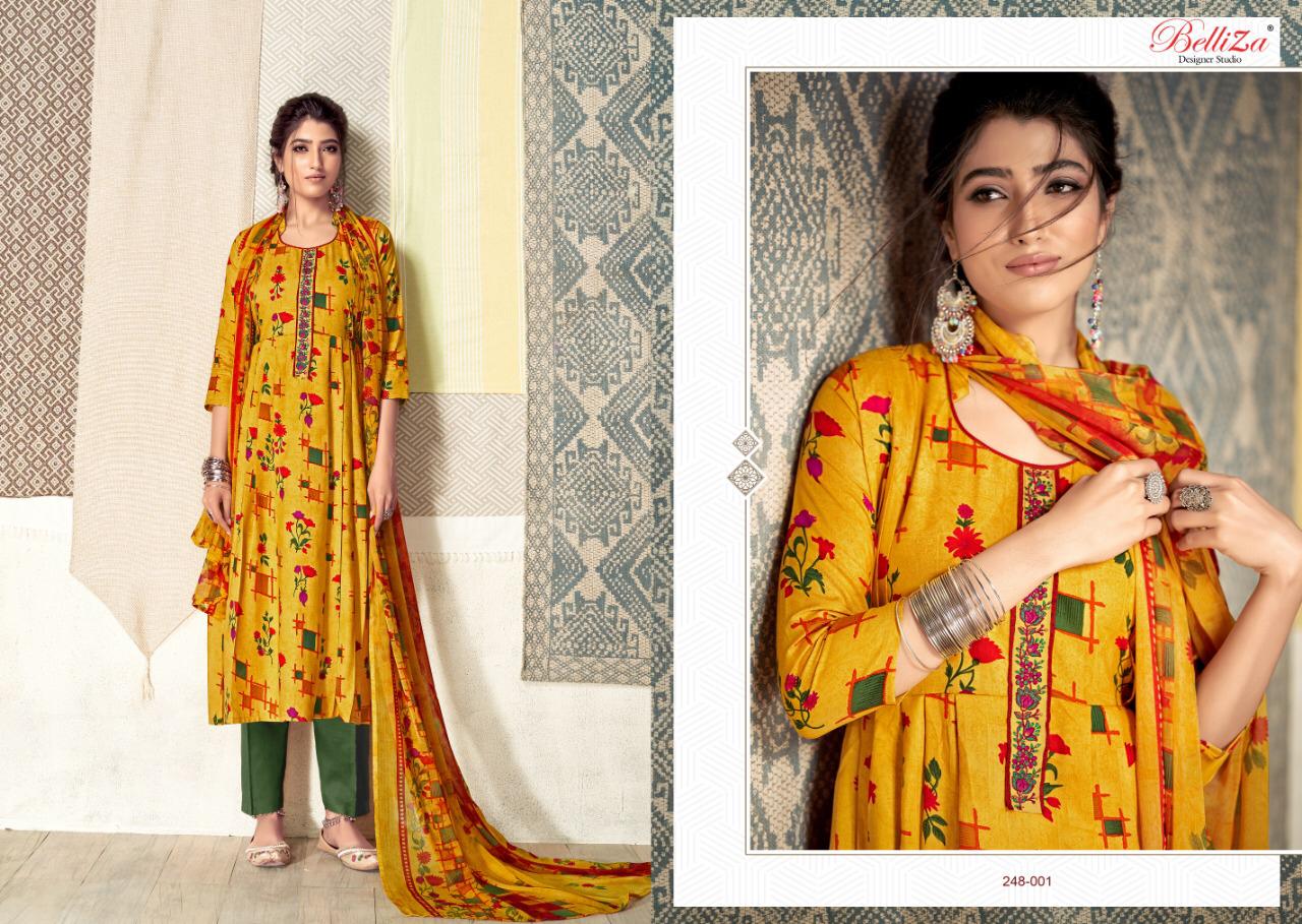 Belliza Present Tisha Dress Material Catalogue