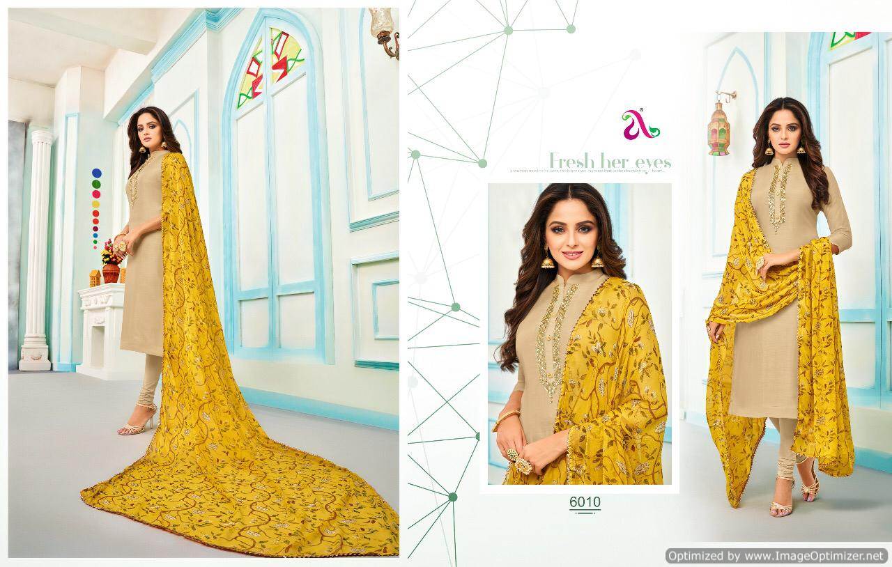 Dairy Milk Vol 30 By Angroop Plus Dress Material Collection.