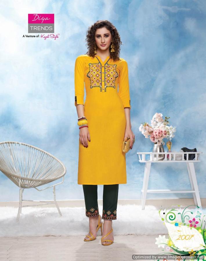 Diya Trends Present Forever Vol 2 Kurti With Bottom Collection