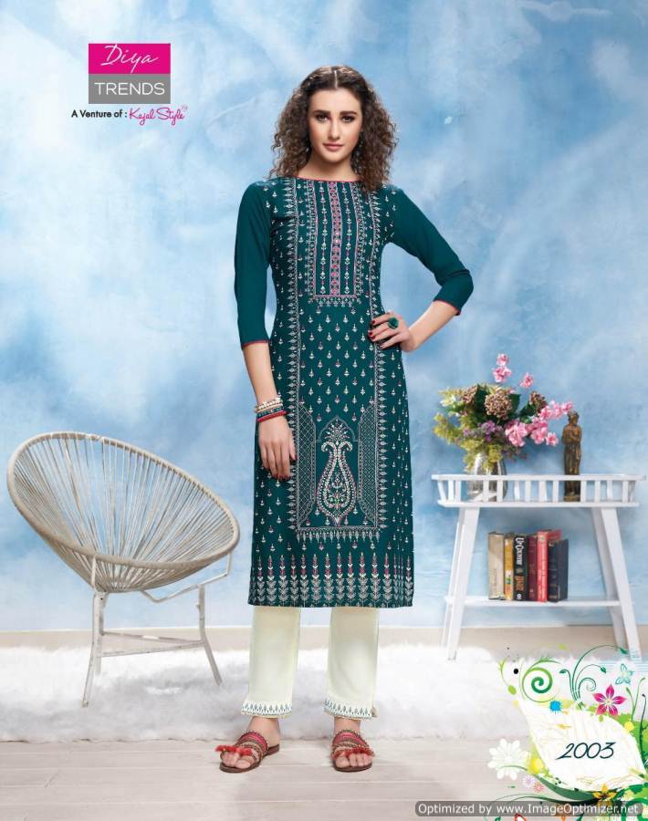 Diya Trends Present Forever Vol 2 Kurti With Bottom Collection