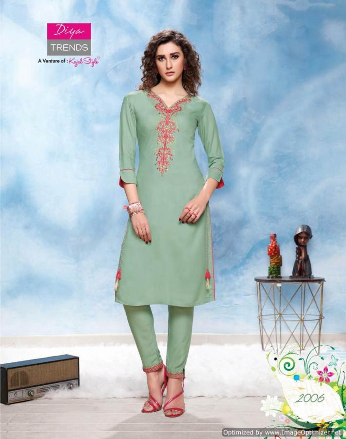 Diya Trends Present Forever Vol 2 Kurti With Bottom Collection