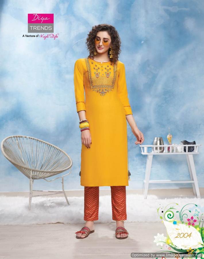 Diya Trends Present Forever Vol 2 Kurti With Bottom Collection