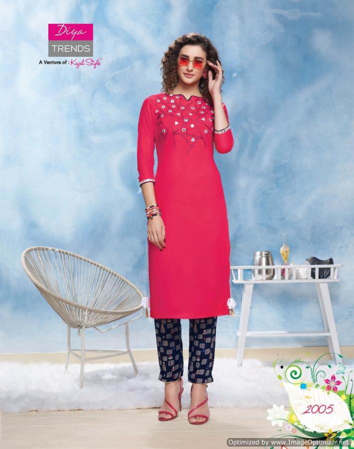 Diya Trends Present Forever Vol 2 Kurti With Bottom Collection