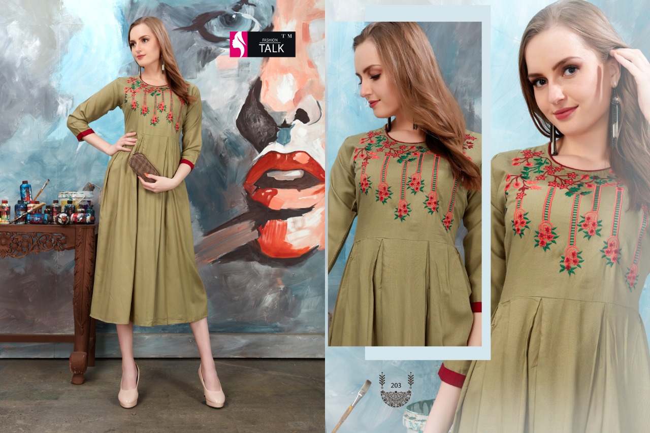 anju fabrics fashion talk 2401-2406 series mul cotton designer kurtis  wholesale price surat