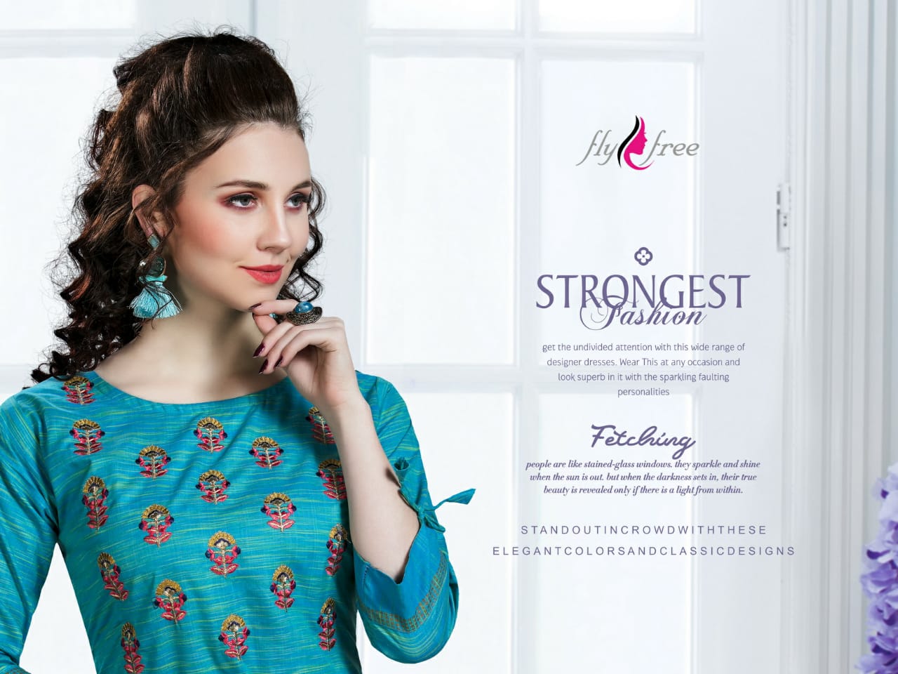 Fly Free Present Patang Handloom Cotton Kurti Collection