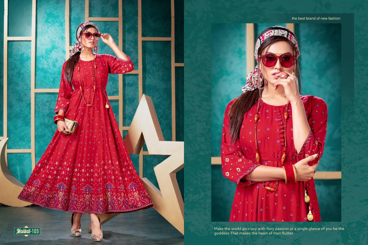 Ft Presents  Mashkali  Long Kurti Collection