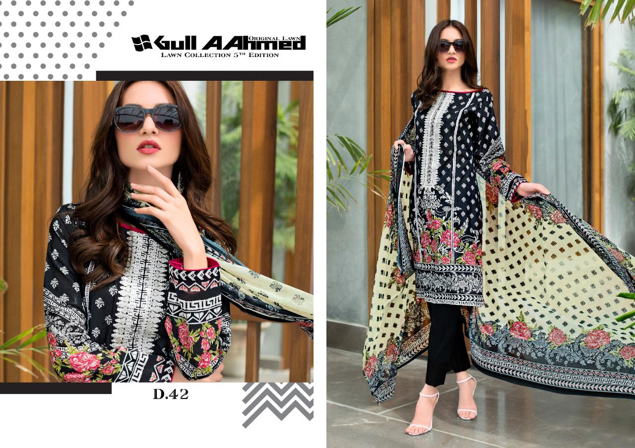 Gul Ahmed Vol 5 Printed Salwar Suits Collection.