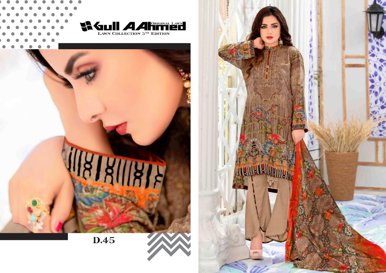 Gul Ahmed Vol 5 Printed Salwar Suits Collection.