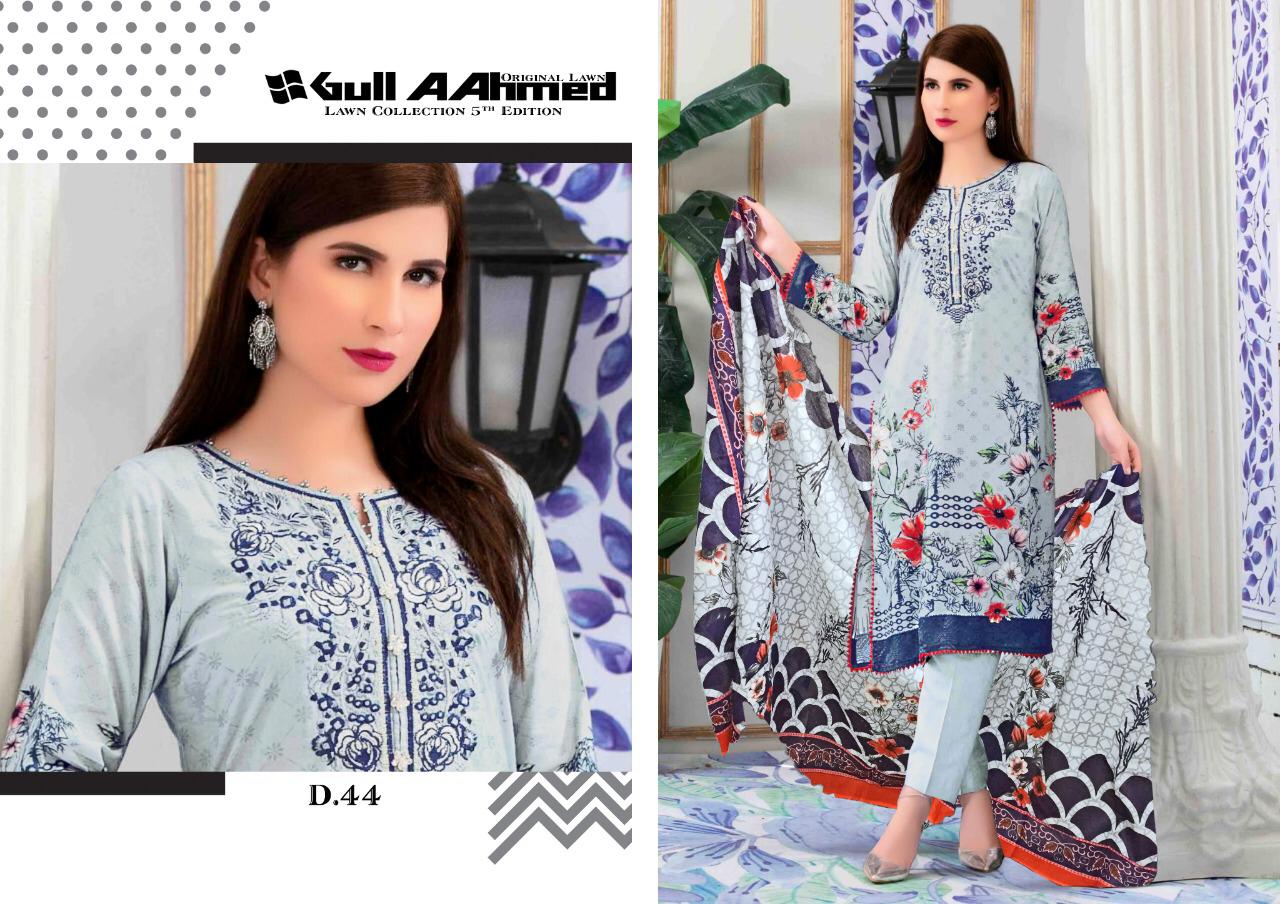 Gul Ahmed Vol 5 Printed Salwar Suits Collection.