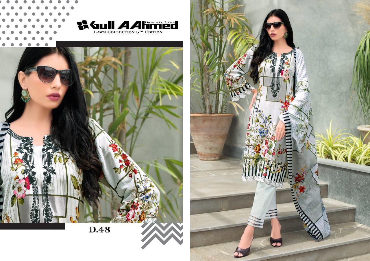 Gul Ahmed Vol 5 Printed Salwar Suits Collection.