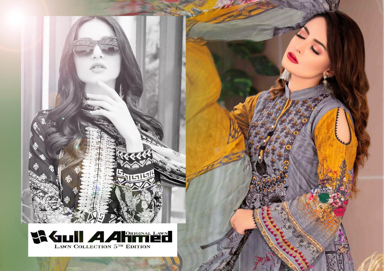 Gul Ahmed Vol 5 Printed Salwar Suits Collection.