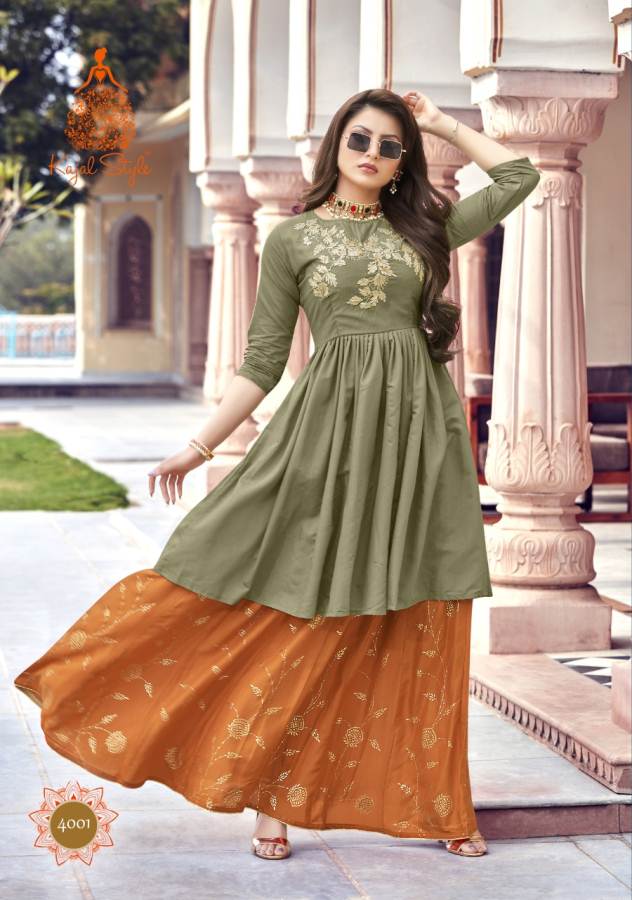 Function Wear Jacket Style Kurtis at Rs.1199/Piece in bidar offer by  Rangoli Silk House