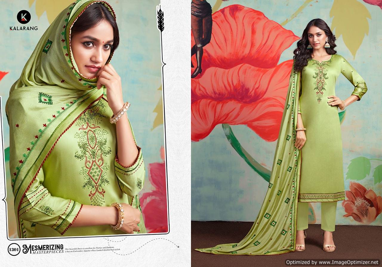 Kalarang Present Floral Beauty Dress Material Collection.