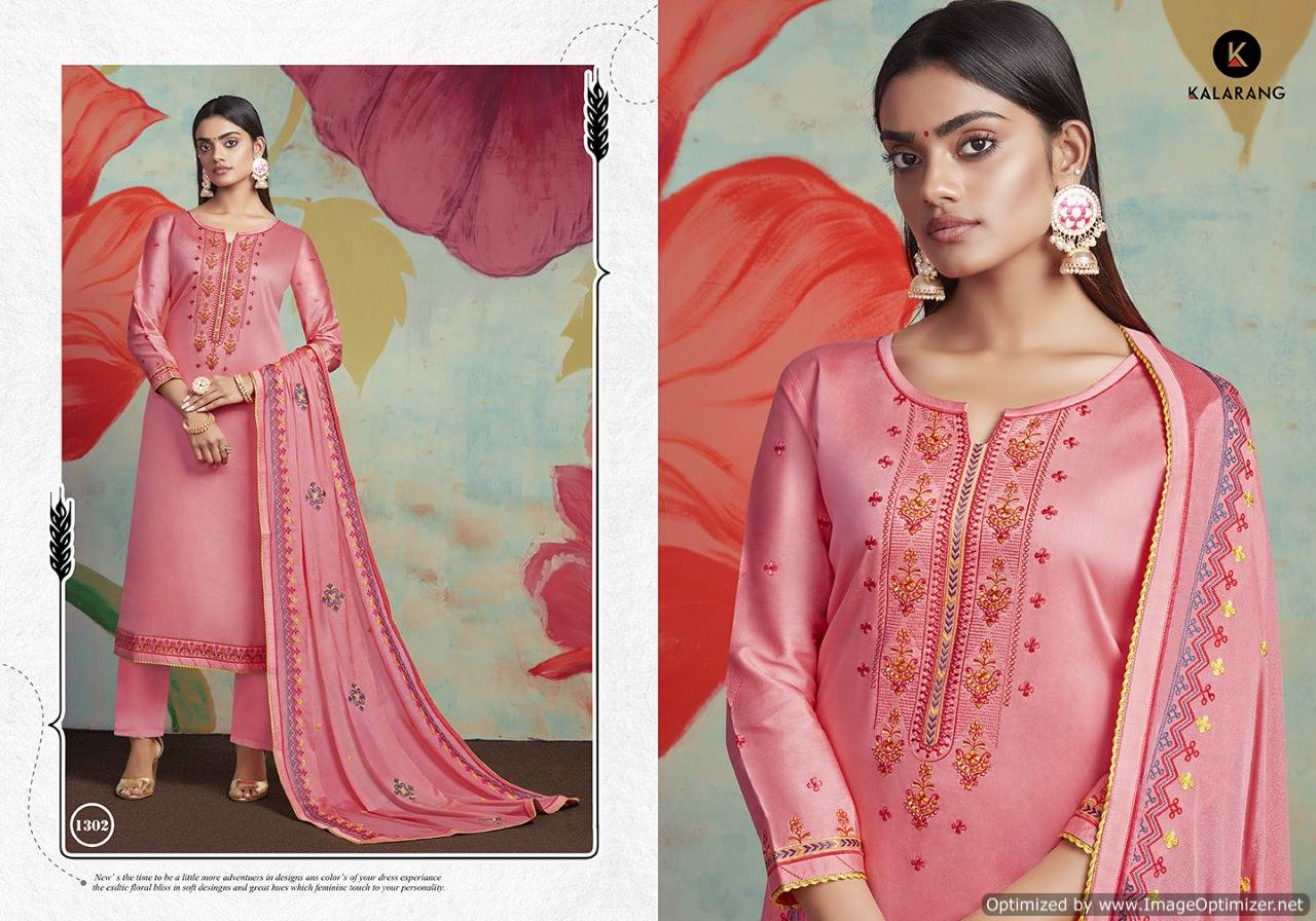Kalarang Present Floral Beauty Dress Material Collection.