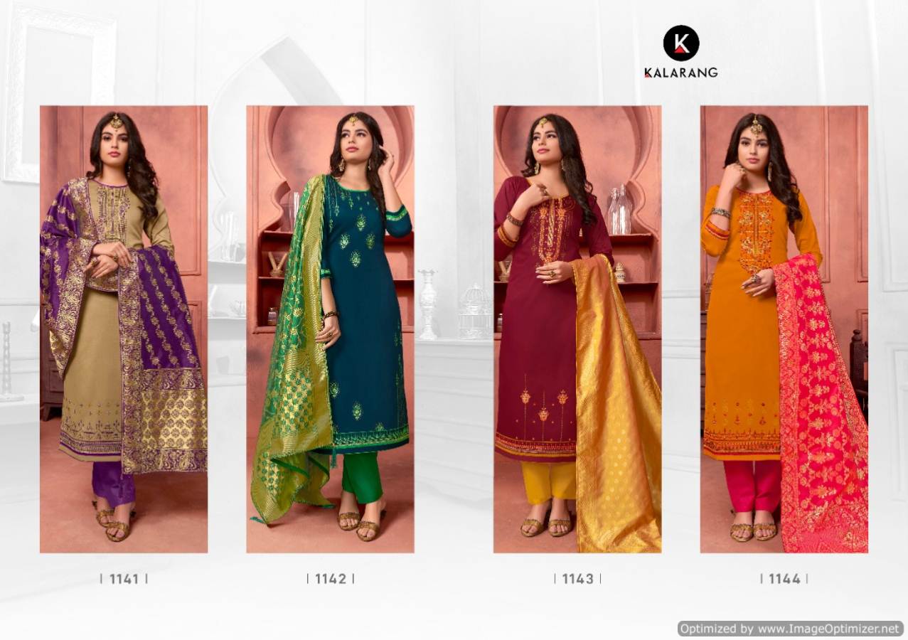 Kalarang Present Malvika Designer Dress Material