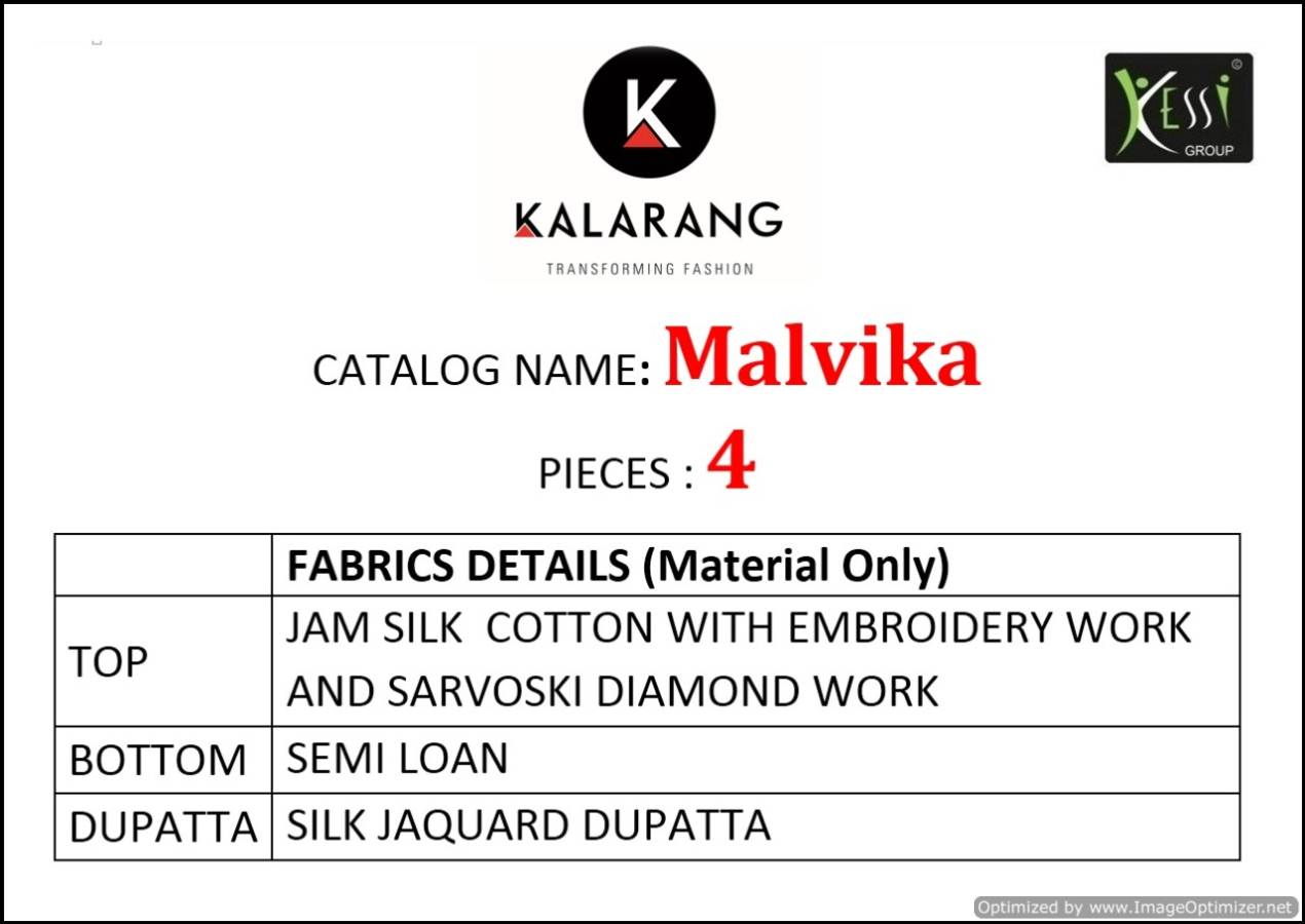 Kalarang Present Malvika Designer Dress Material