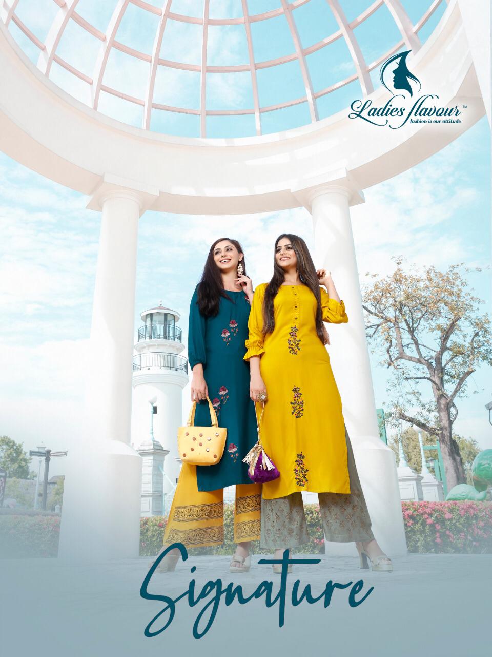 Ladies Flavour Present Signature Kurtis Catalogue