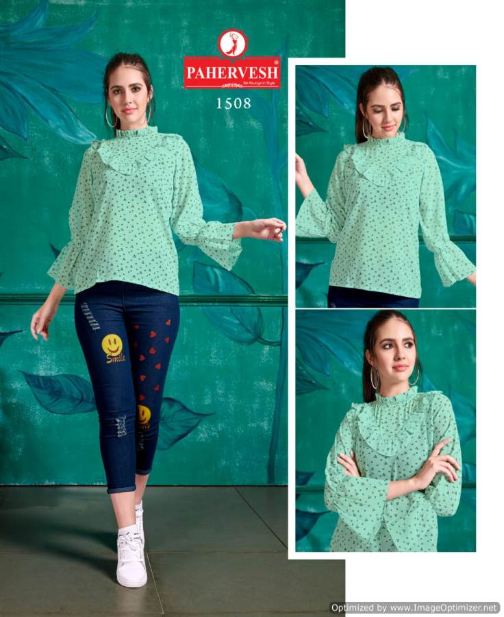 Pahervesh Present Flora Stylish Western Short Top Collection