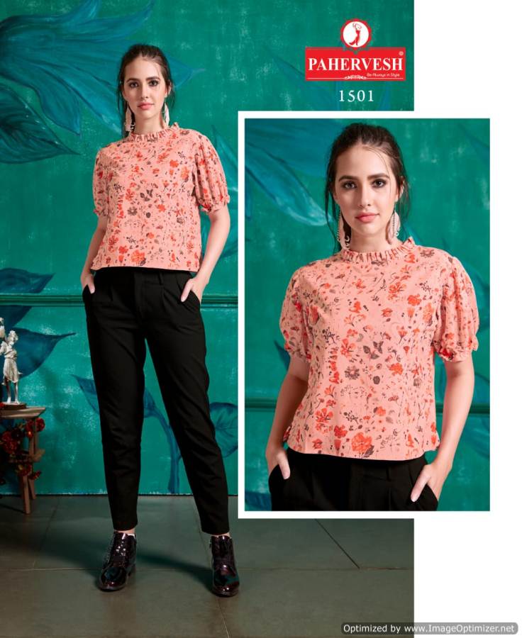 Pahervesh Present Flora Stylish Western Short Top Collection