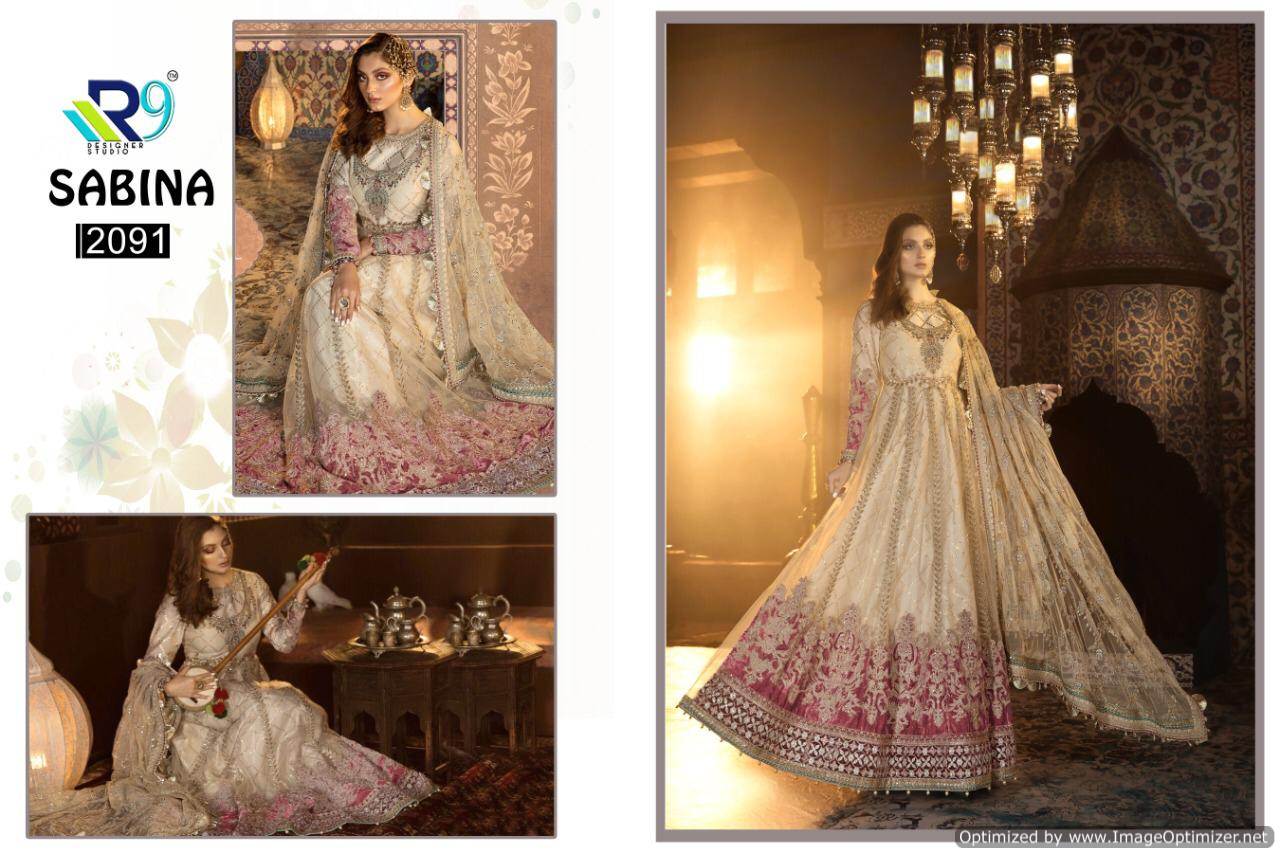 R9 Present Sabina Pakistani Salwar Suits Collection.