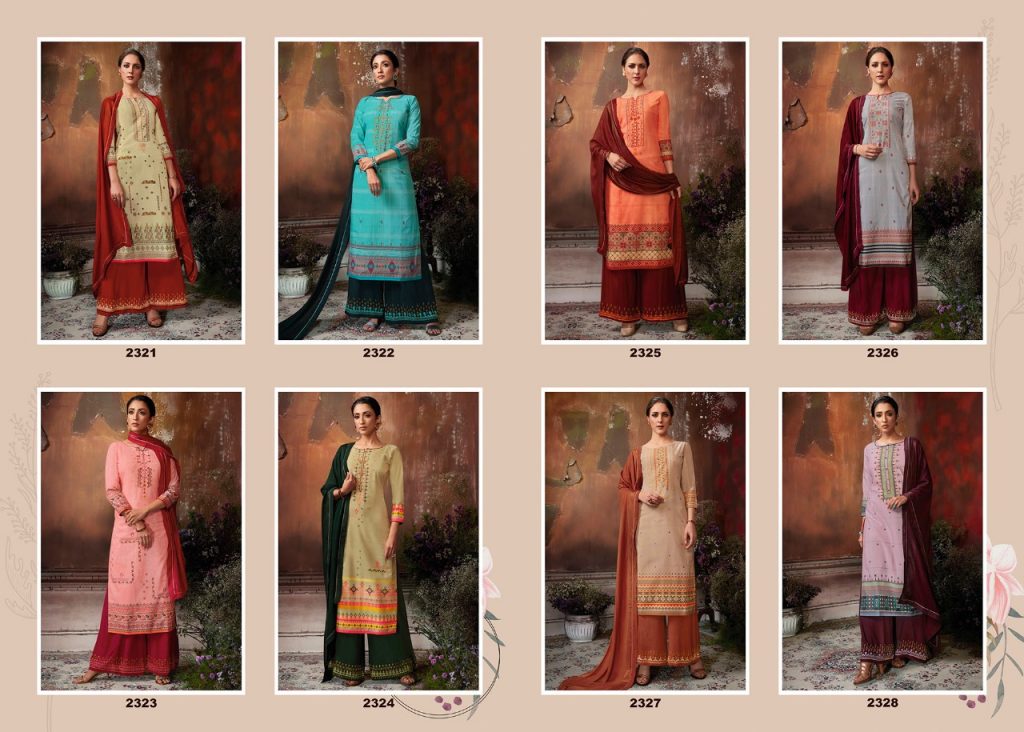 Rangoon Present Red Cherry Dress Material Catalogue