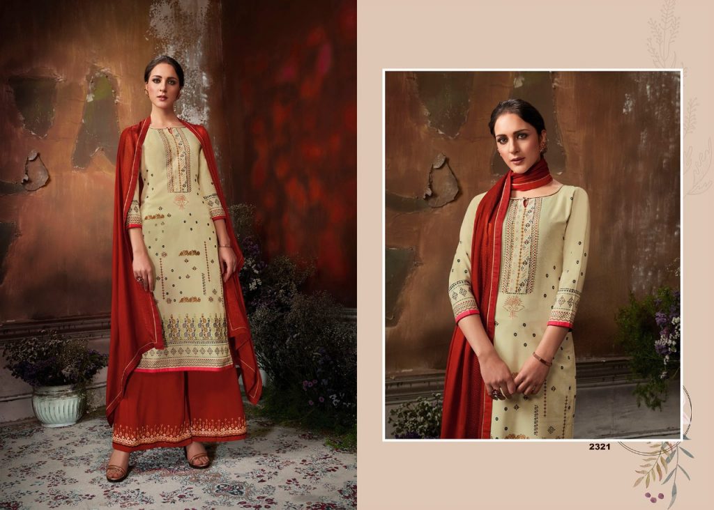 Rangoon Present Red Cherry Dress Material Catalogue