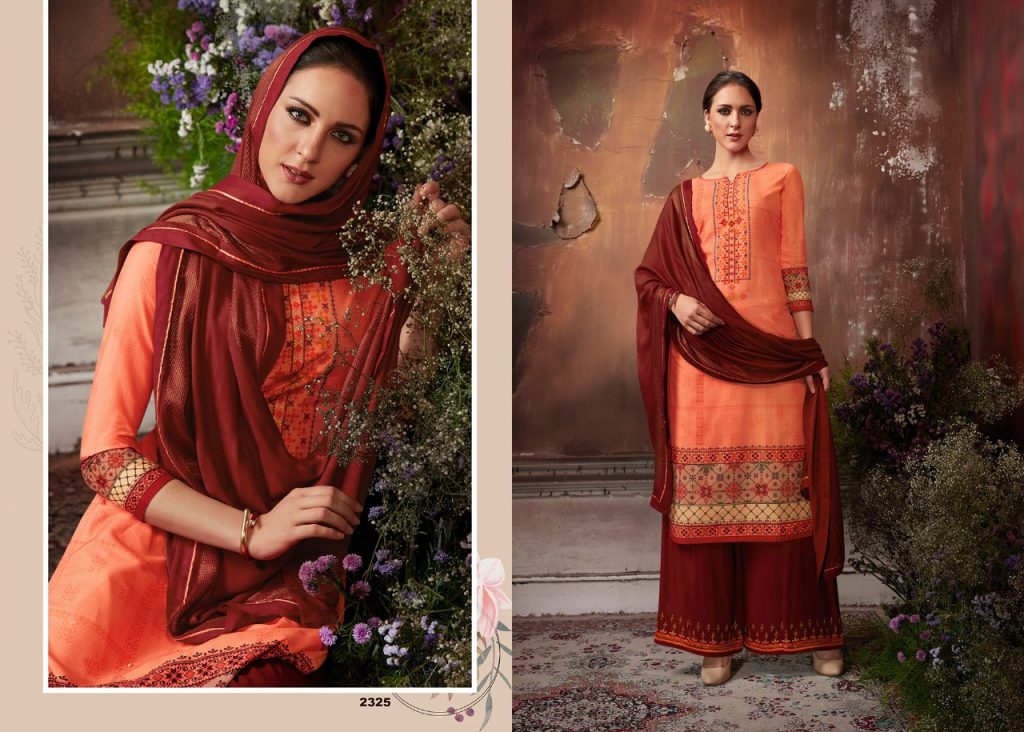 Rangoon Present Red Cherry Dress Material Catalogue