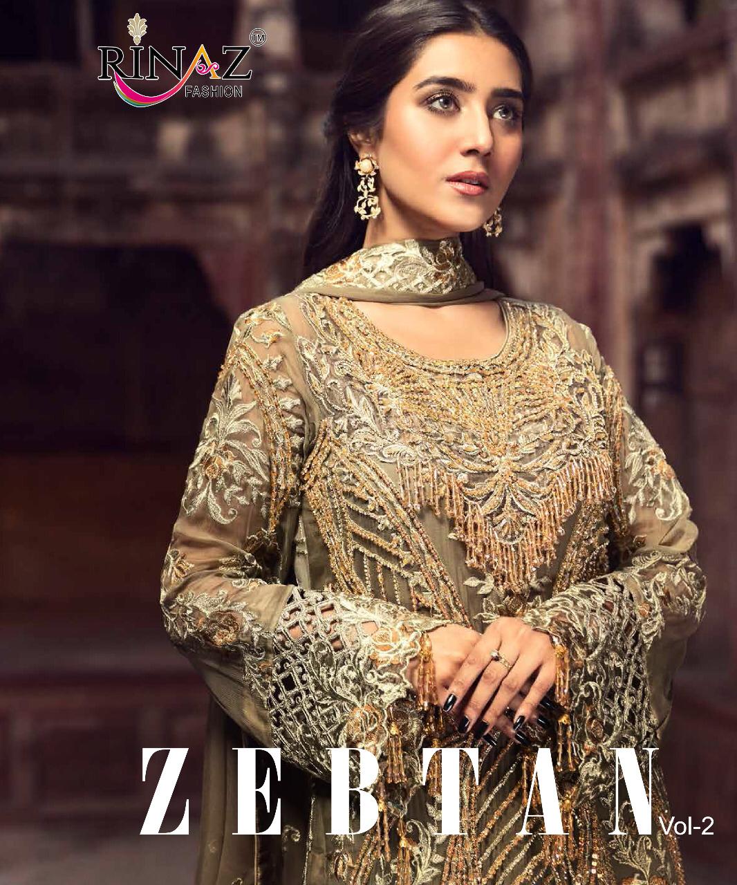 Rinaz Present Zebtan Vol 2 Designer Pakistani Salwar Suits
