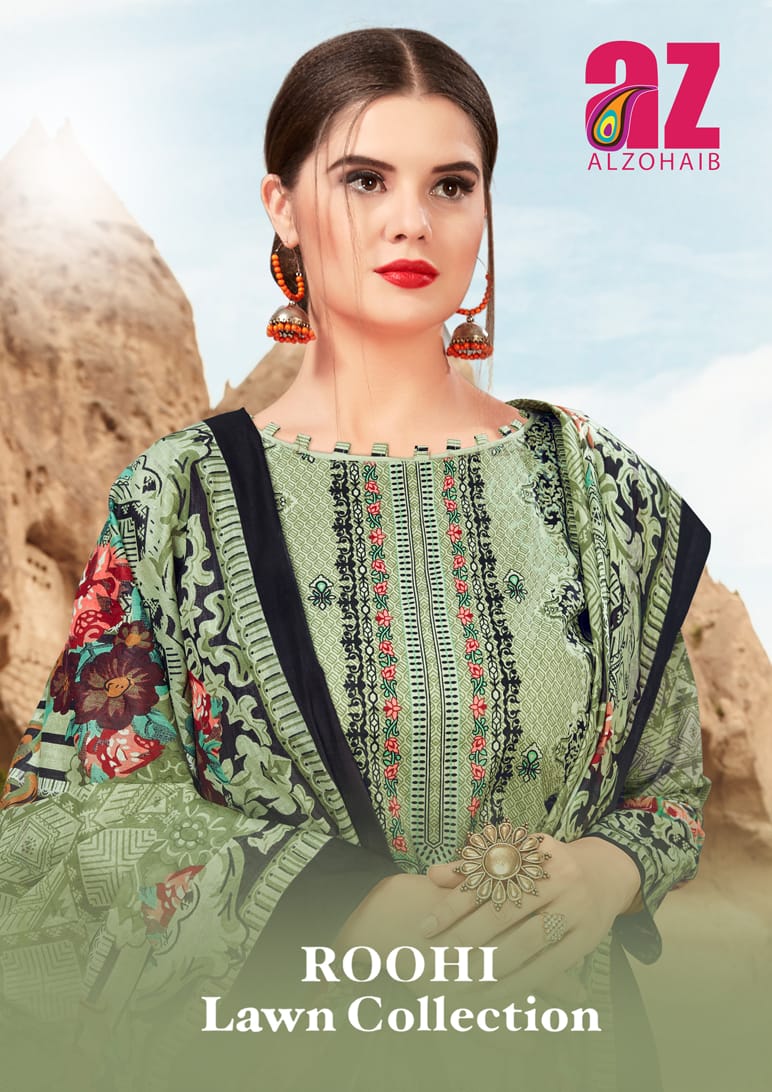 Roohi Lawn Collection Dress Material Collection.