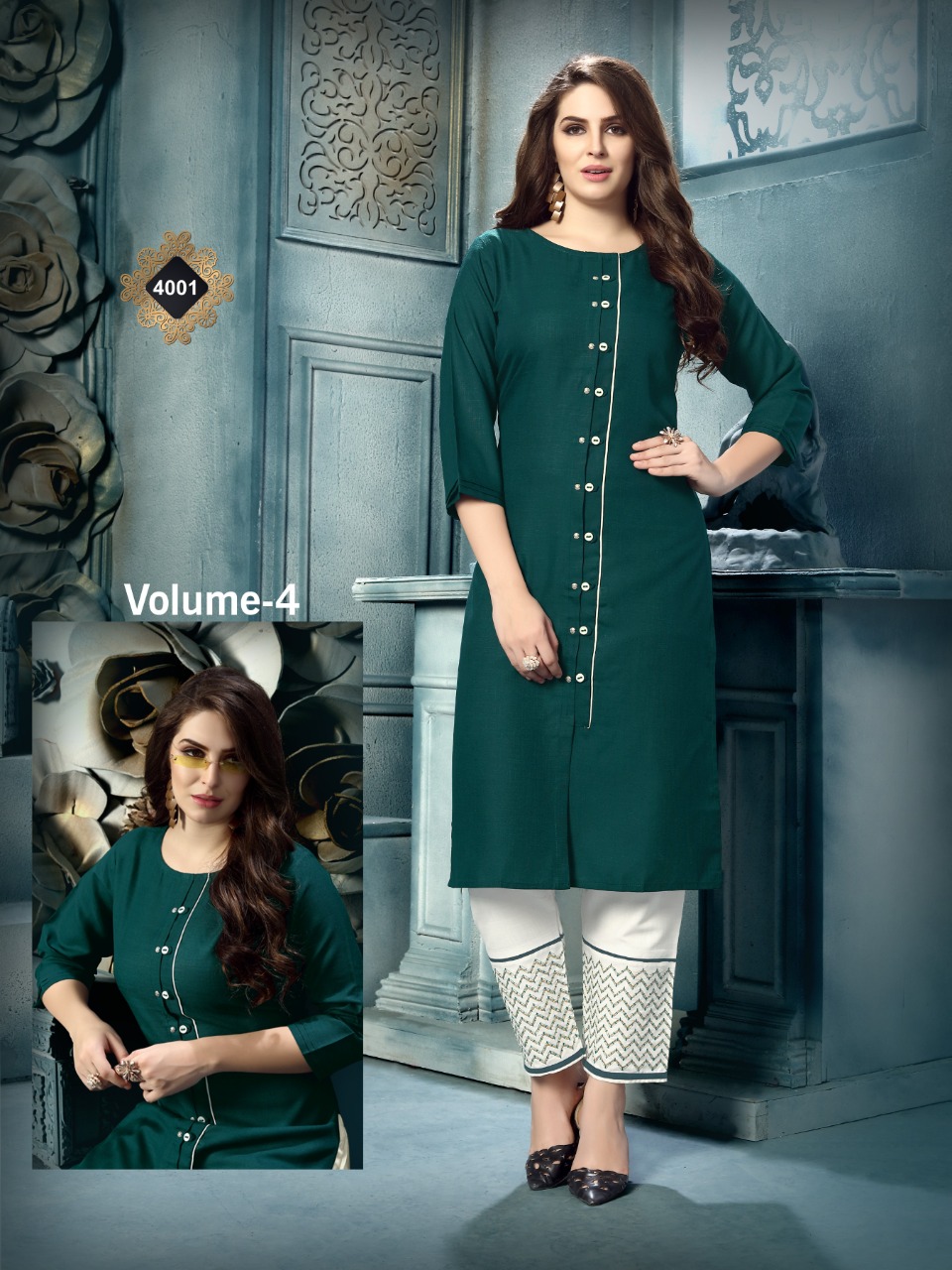 Saira Vol 4 Casual Wear Kurtis Catalogue