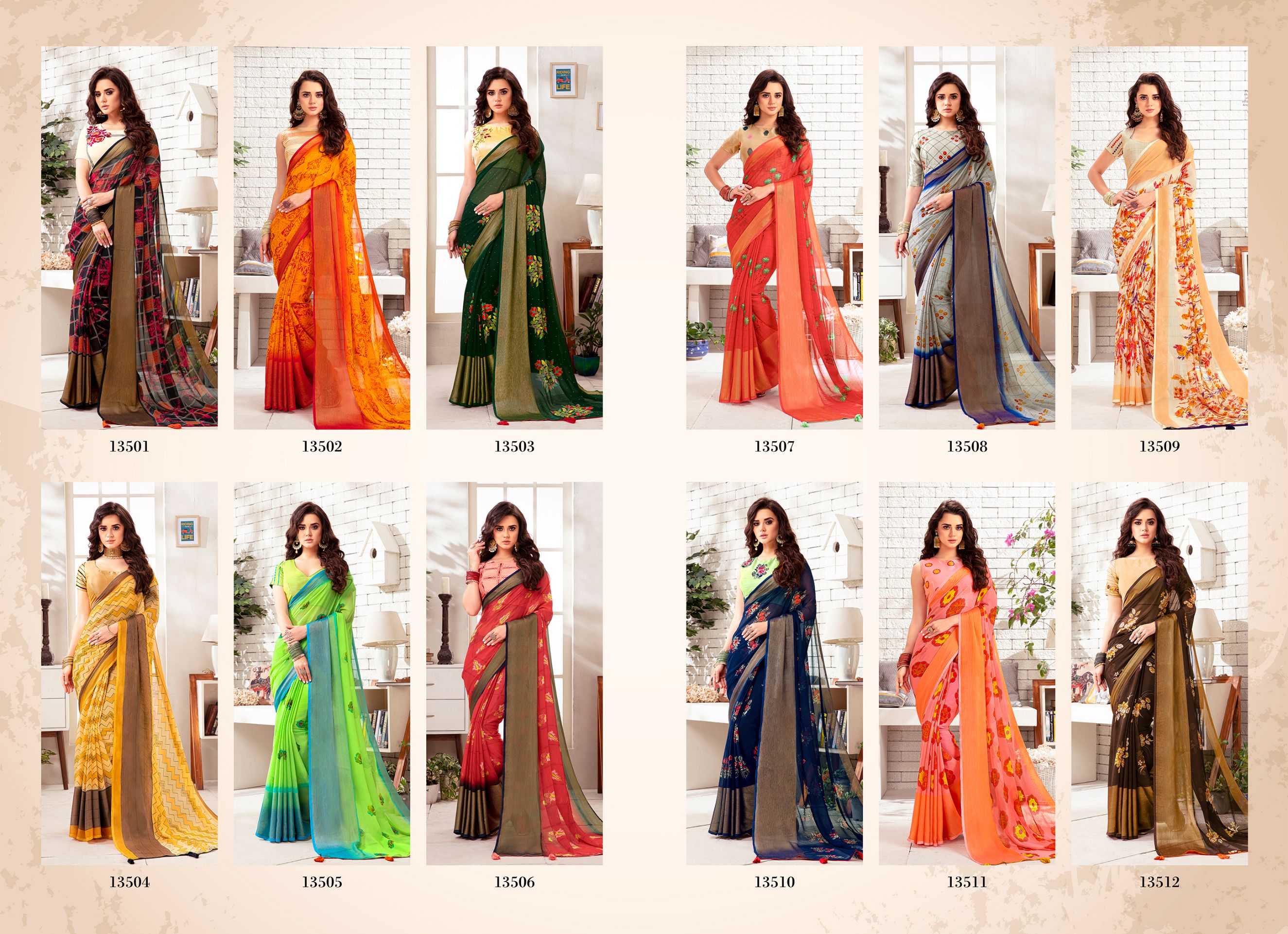 Sanskar Present Paro Printed Saree Collection