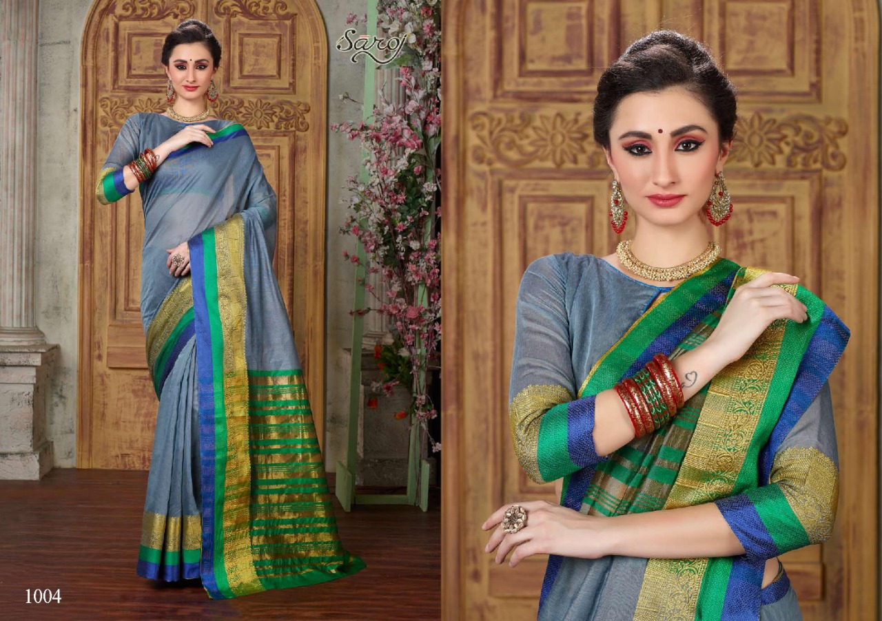 Saroj Present Hansa Sarees Catalogue