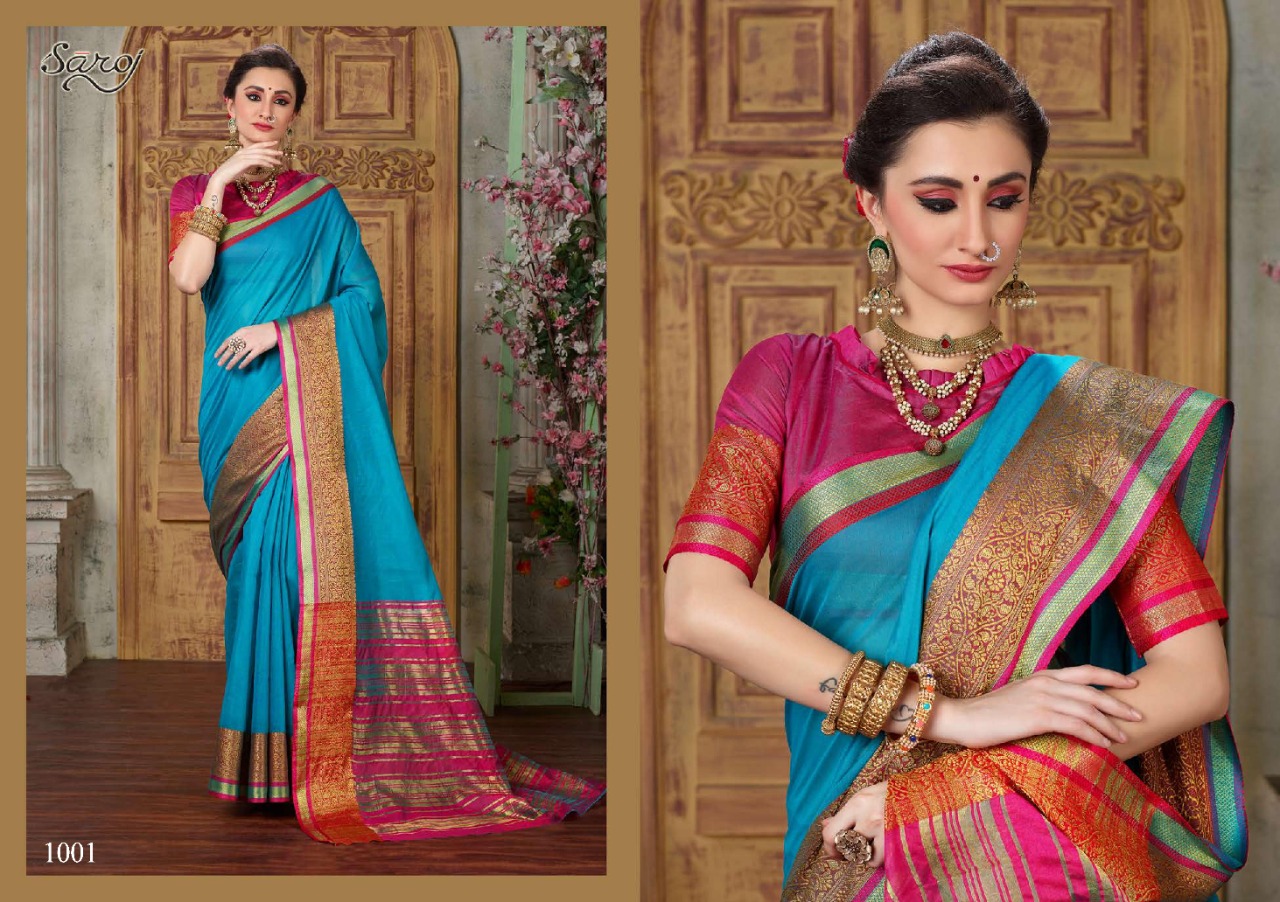 Saroj Present Hansa Sarees Catalogue
