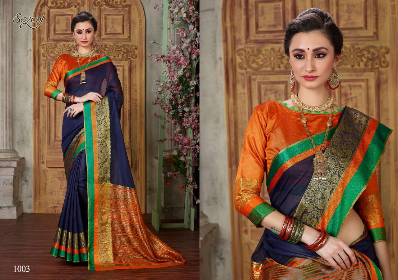 Saroj Present Hansa Sarees Catalogue