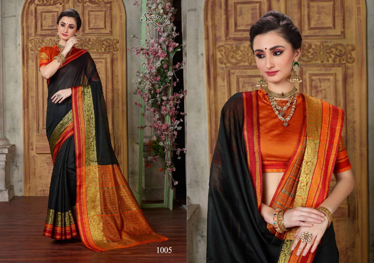 Saroj Present Hansa Sarees Catalogue