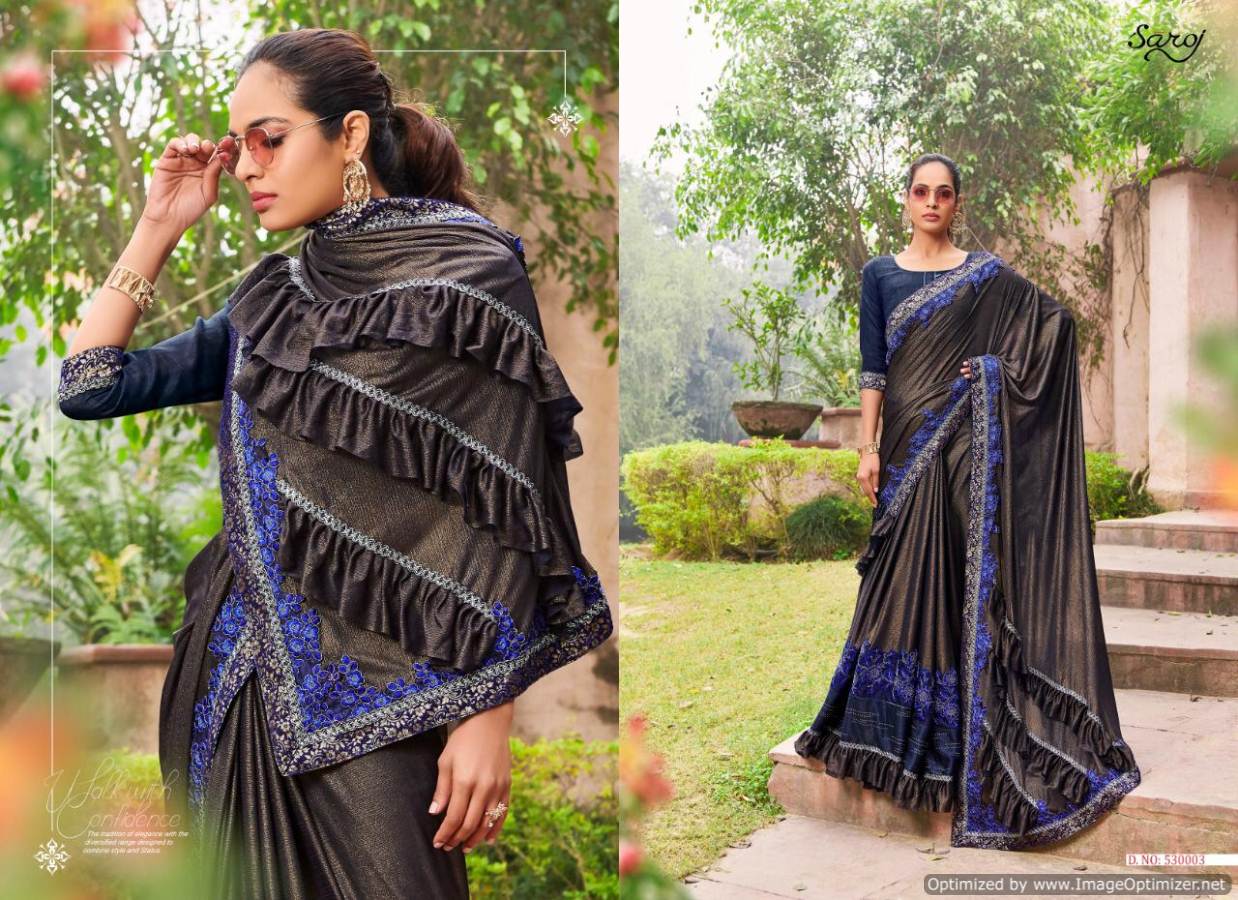Saroj Present Mellody Designer Sarees Catalogue.