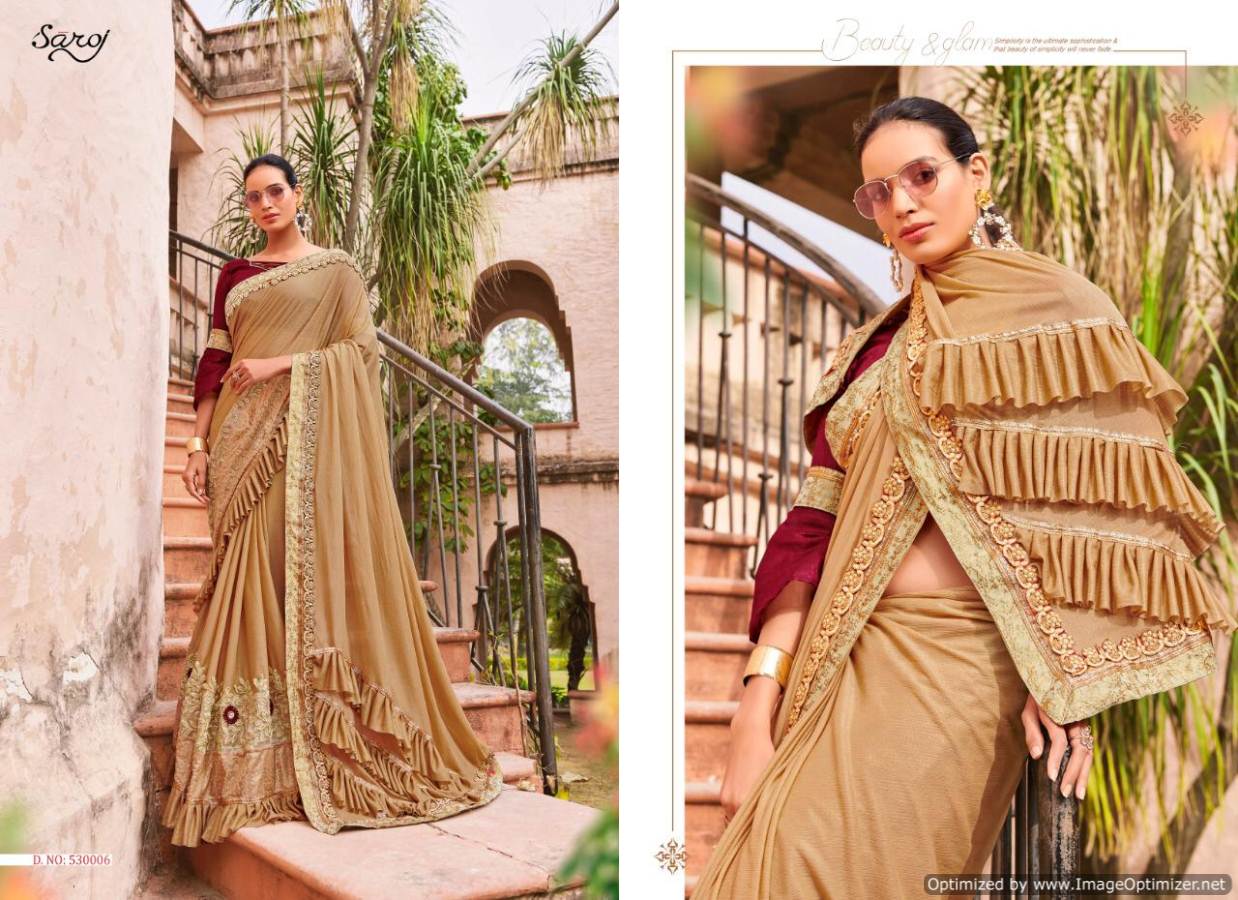 Saroj Present Mellody Designer Sarees Catalogue.
