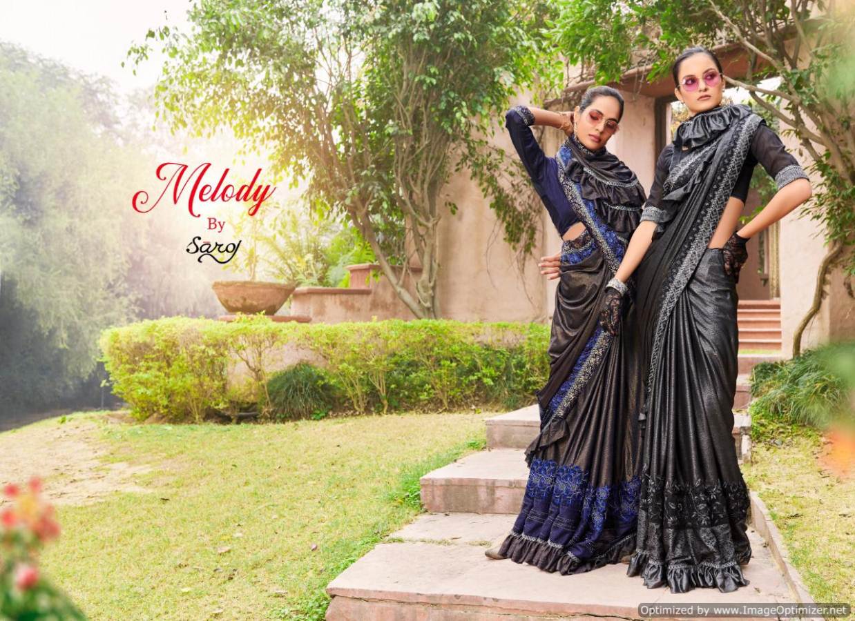 Saroj Present Mellody Designer Sarees Catalogue.
